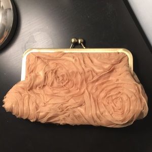 Champagne rosette clutch